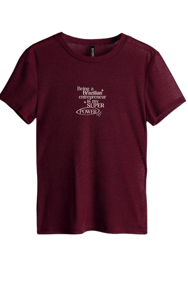 Brazilian Enterpreneur Tee Burgundy